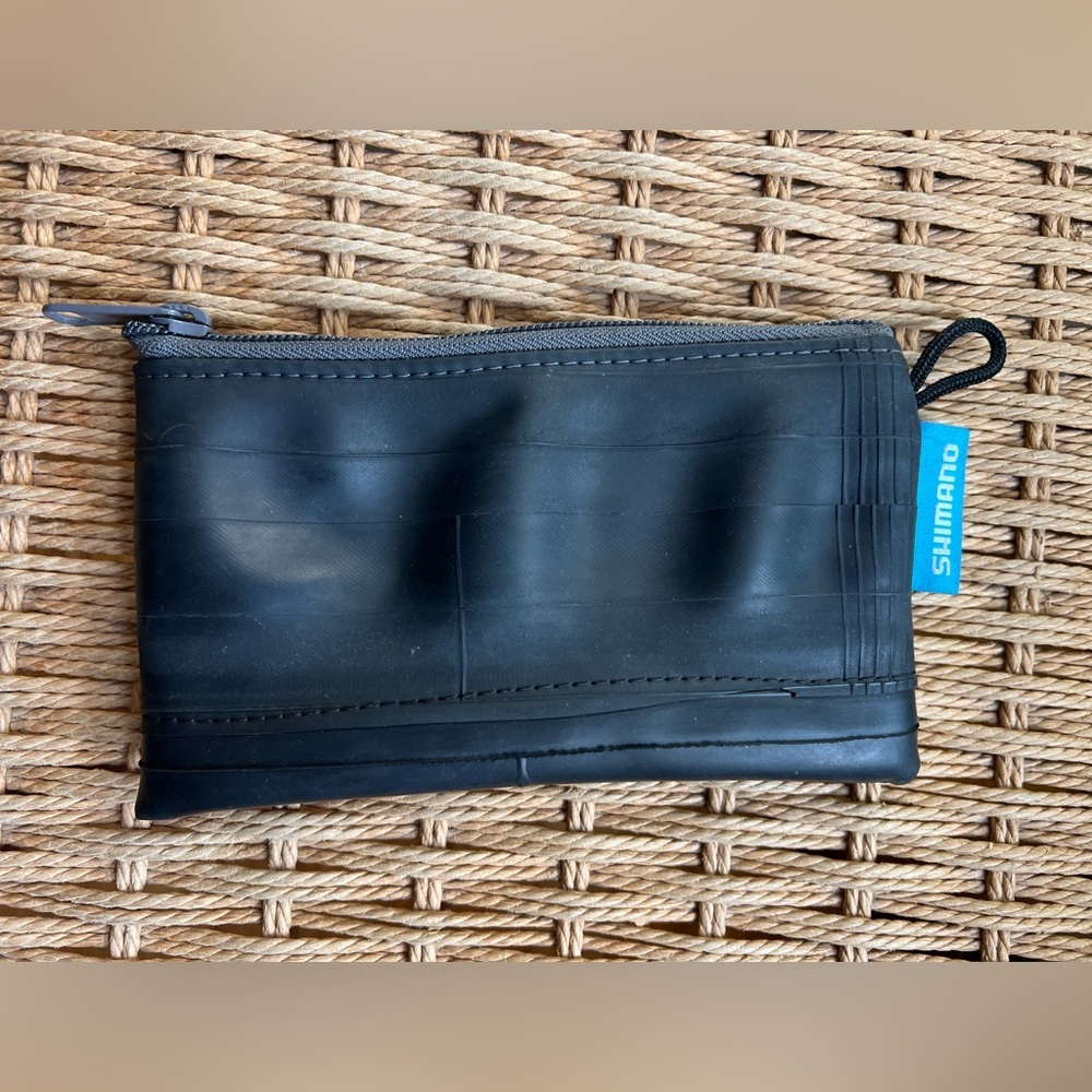 Shimano Cycling Bike Inner Tube Zip Pouch | Bicycle Rubber Wallet Coin Purse